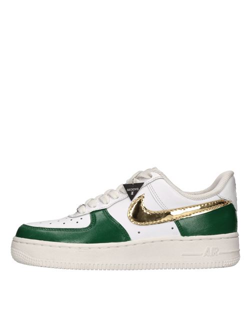 Sneakers Air Force 1 in pelle NIKE SEDDYS | NISE235254285BIANCO-VERDE-ORO
